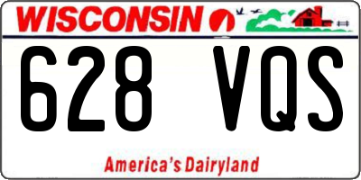 WI license plate 628VQS