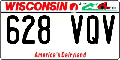 WI license plate 628VQV
