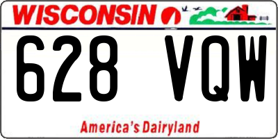 WI license plate 628VQW