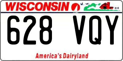 WI license plate 628VQY