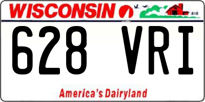 WI license plate 628VRI