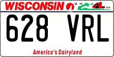WI license plate 628VRL