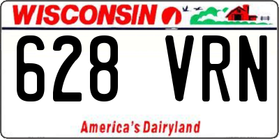WI license plate 628VRN