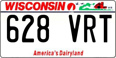 WI license plate 628VRT