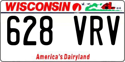 WI license plate 628VRV