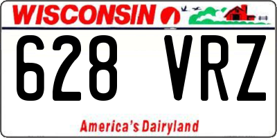 WI license plate 628VRZ