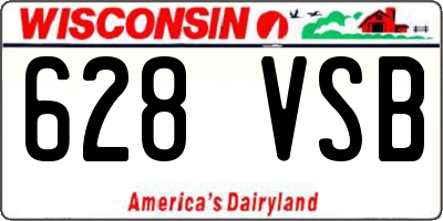 WI license plate 628VSB