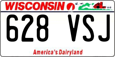 WI license plate 628VSJ
