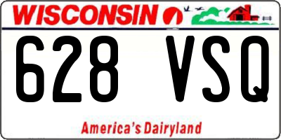 WI license plate 628VSQ