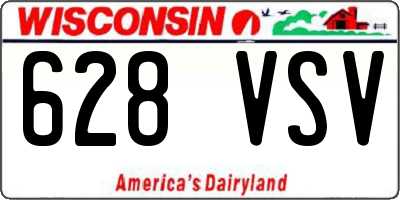 WI license plate 628VSV