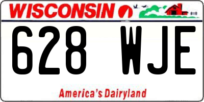WI license plate 628WJE