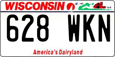 WI license plate 628WKN