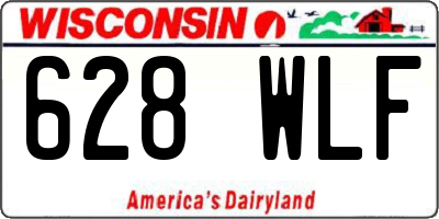 WI license plate 628WLF