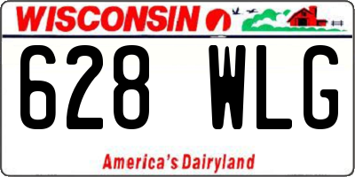 WI license plate 628WLG
