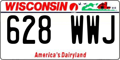 WI license plate 628WWJ