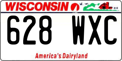 WI license plate 628WXC