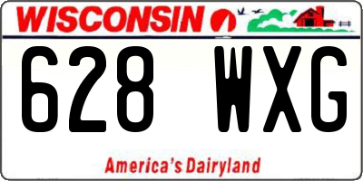 WI license plate 628WXG