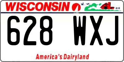 WI license plate 628WXJ