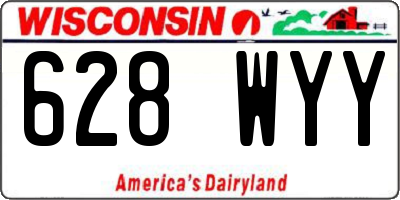 WI license plate 628WYY