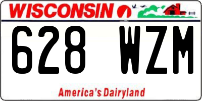 WI license plate 628WZM