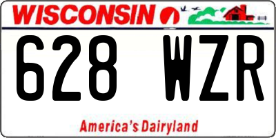 WI license plate 628WZR