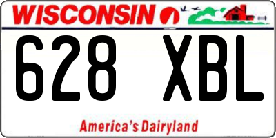 WI license plate 628XBL