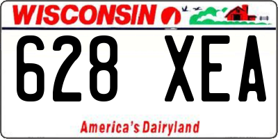 WI license plate 628XEA