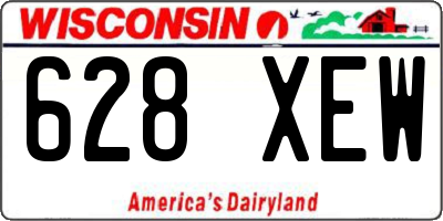 WI license plate 628XEW
