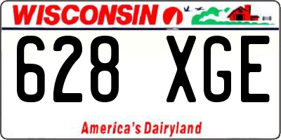 WI license plate 628XGE