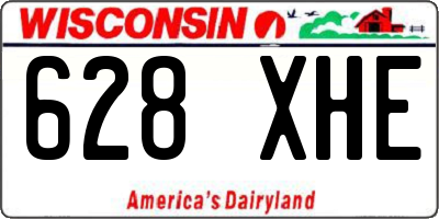 WI license plate 628XHE