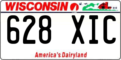 WI license plate 628XIC