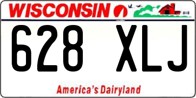 WI license plate 628XLJ