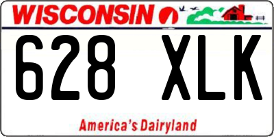 WI license plate 628XLK
