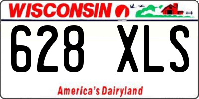 WI license plate 628XLS