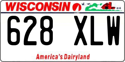 WI license plate 628XLW