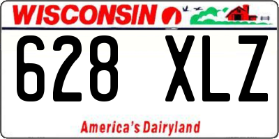 WI license plate 628XLZ