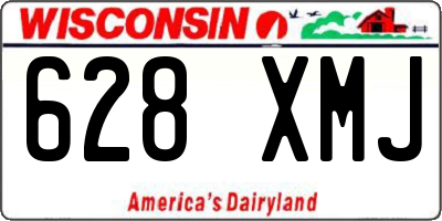 WI license plate 628XMJ