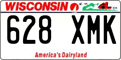 WI license plate 628XMK