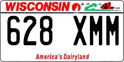 WI license plate 628XMM