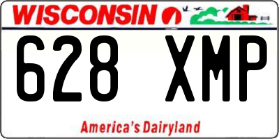 WI license plate 628XMP