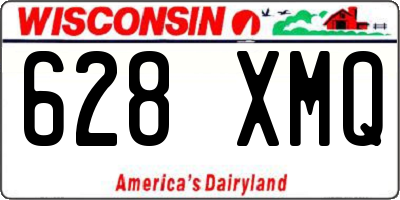 WI license plate 628XMQ