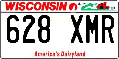 WI license plate 628XMR