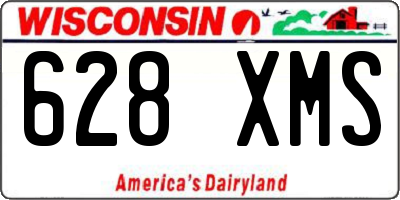 WI license plate 628XMS