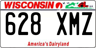 WI license plate 628XMZ