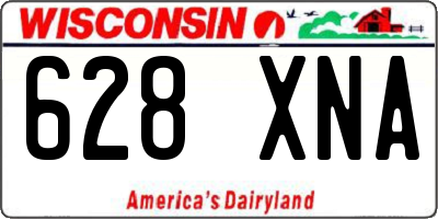 WI license plate 628XNA