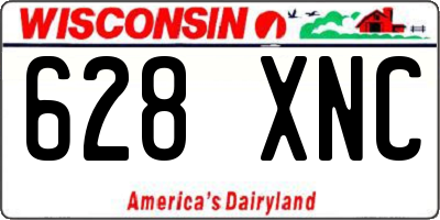 WI license plate 628XNC