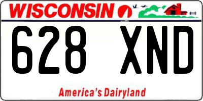 WI license plate 628XND