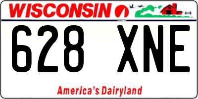 WI license plate 628XNE