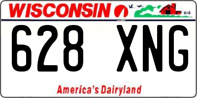 WI license plate 628XNG