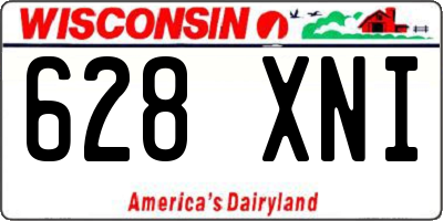 WI license plate 628XNI